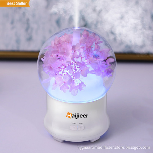 120ml Wood Vase Car Cool Mist Humidifier Diffuser